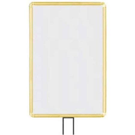 LAVI INDUSTRIES , Vertical Fixed Sign Frame, , 14" x 22", For 7' Posts, Gold 50-1134F7V/GD